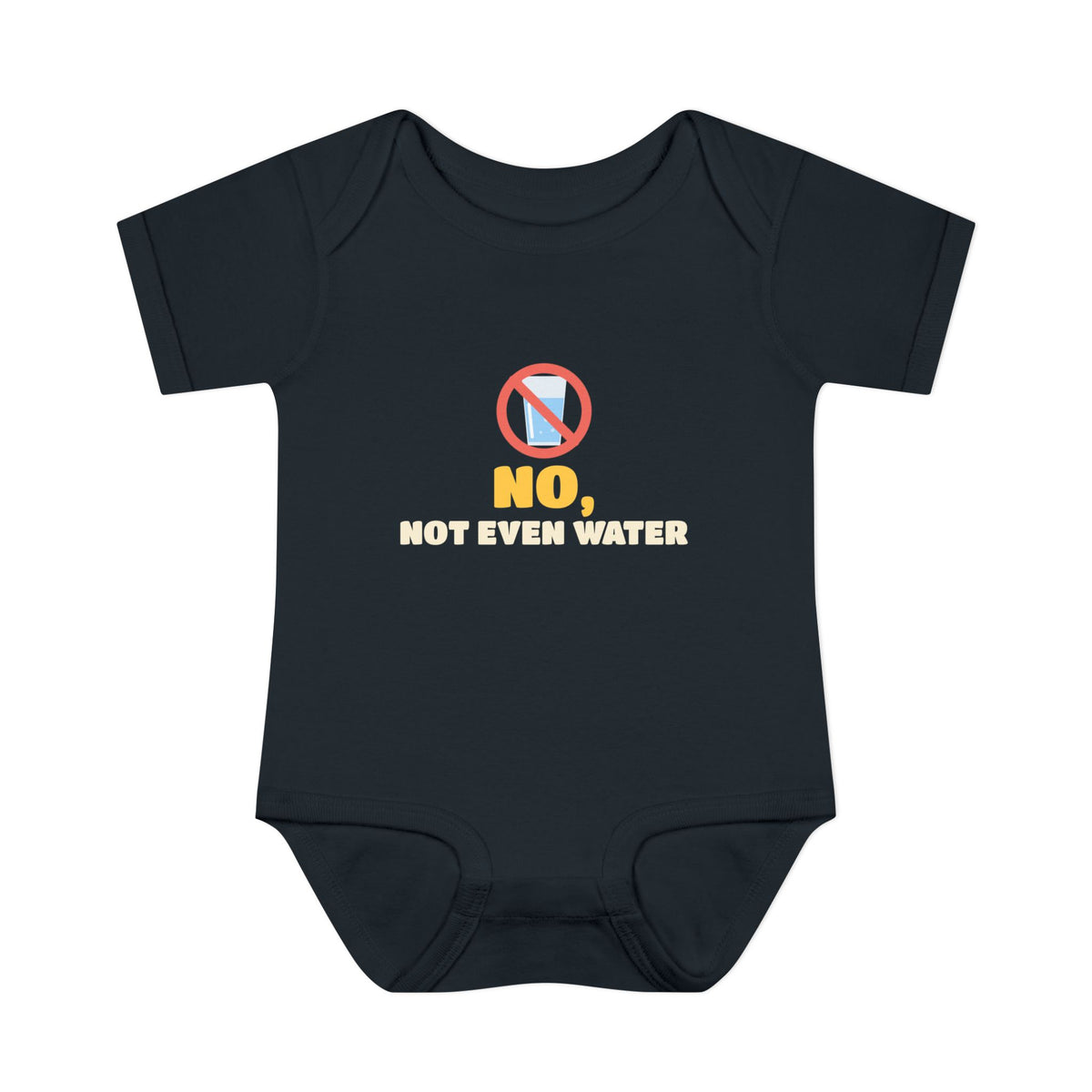 No, Not Even Water Ramadan Baby Bodysuit in Black – AdabStars