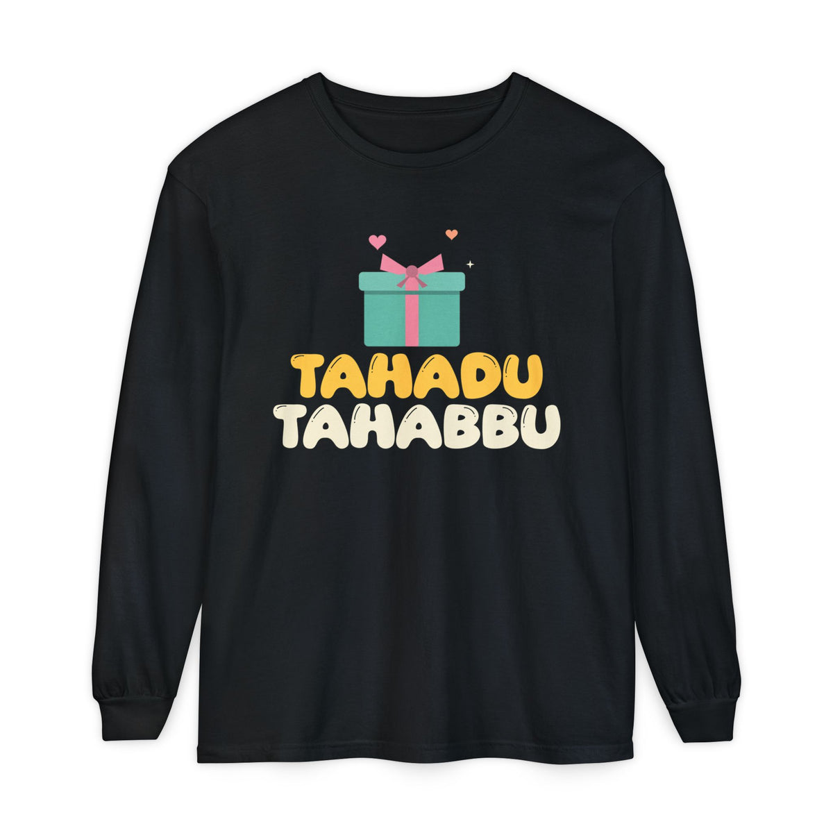 Tahadu Tahabbu Islamic Heavyweight Long Sleeve Shirt in Black – AdabStars