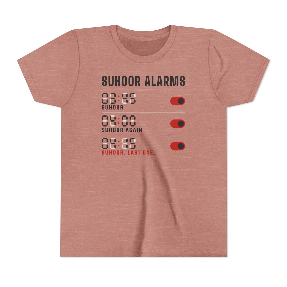 Suhoor Alarms Kids T-Shirt in Heather Mauve – AdabStars
