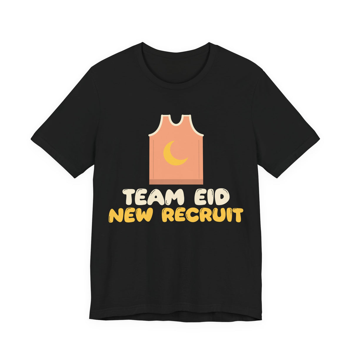 Team Eid New Recruit Shirt | Basketball Little Kids Peach Jersey | AdabStars Islamic Kids Apparel