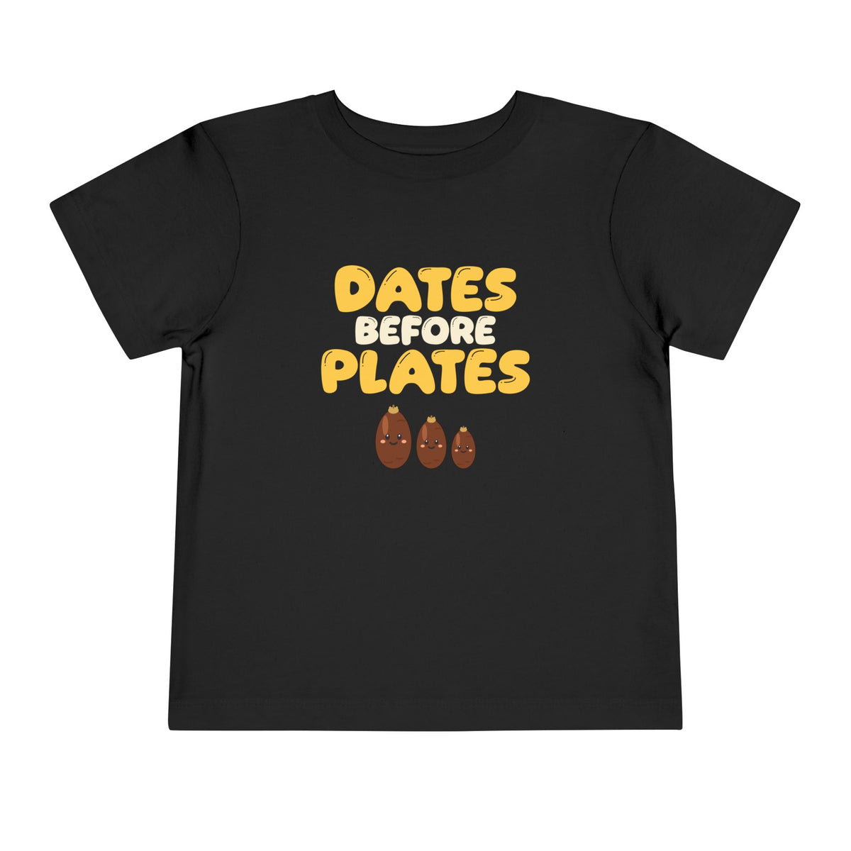 Dates Before Plates Ramadan Toddler T-Shirt in Black – AdabStars