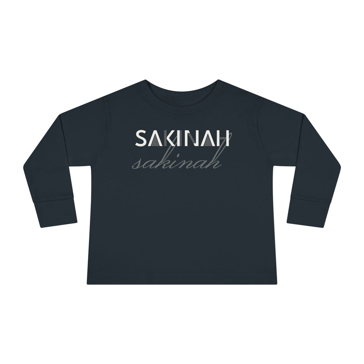 Sakinah Islamic Toddler Toddler Long Sleeve Shirt in Black – AdabStars