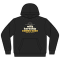With Hardship Comes Ease Kids Hoodie, Front Print | Surah Ash-Sharh Qur'an 94:5-6 Islamic Reminder | AdabStars