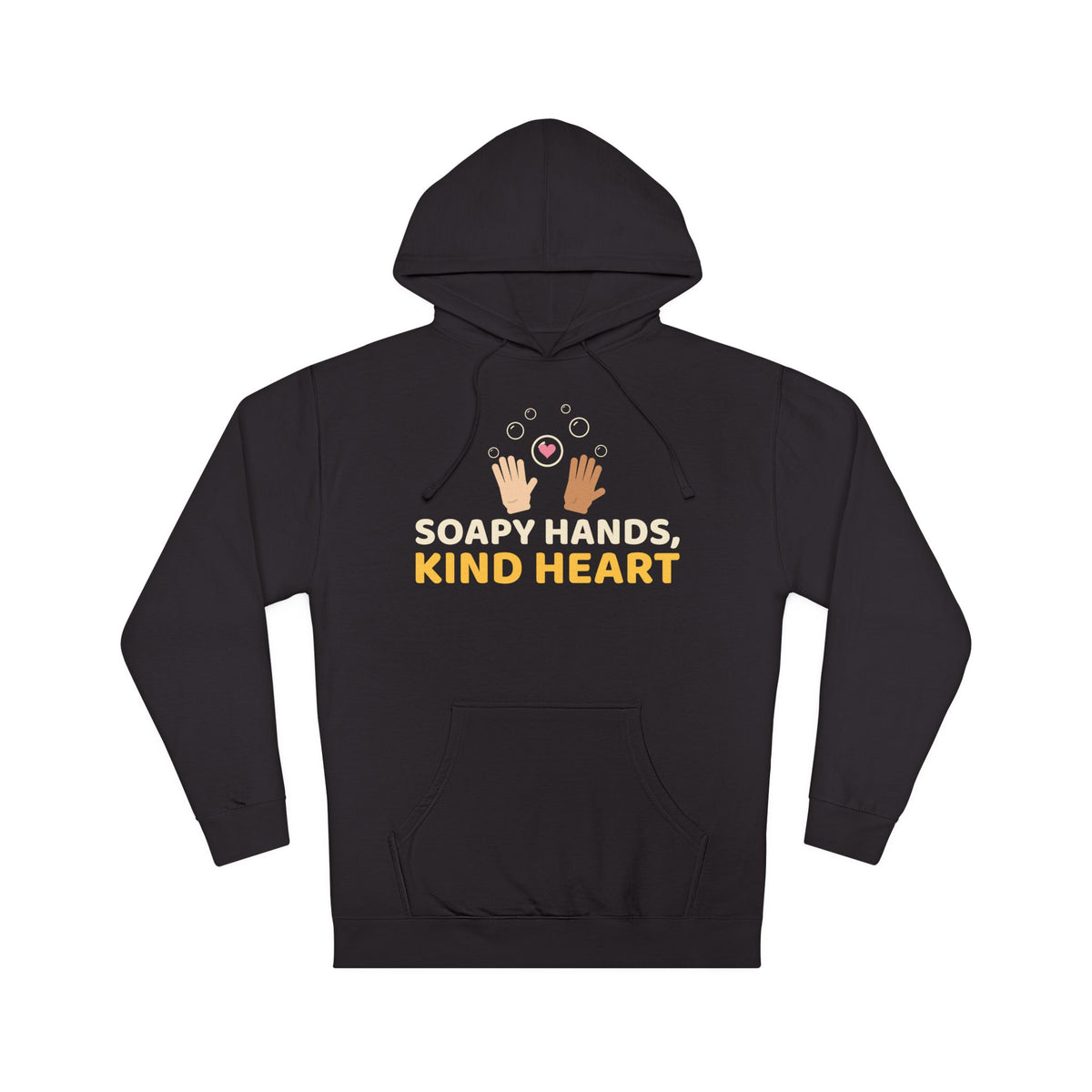 Soapy Hands Kind Heart Islamic Hoodie | Adab Kids Soapy Hands Kind Heart Handwashing Bubbles Muslim | AdabStars Islamic Kids Apparel