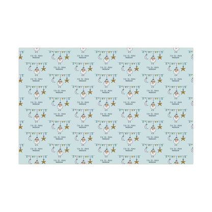 Wrapping Paper - Eid-Ul-Adha Mubarak with Sheep Crescent Moon and Star Gift Wrap Papers