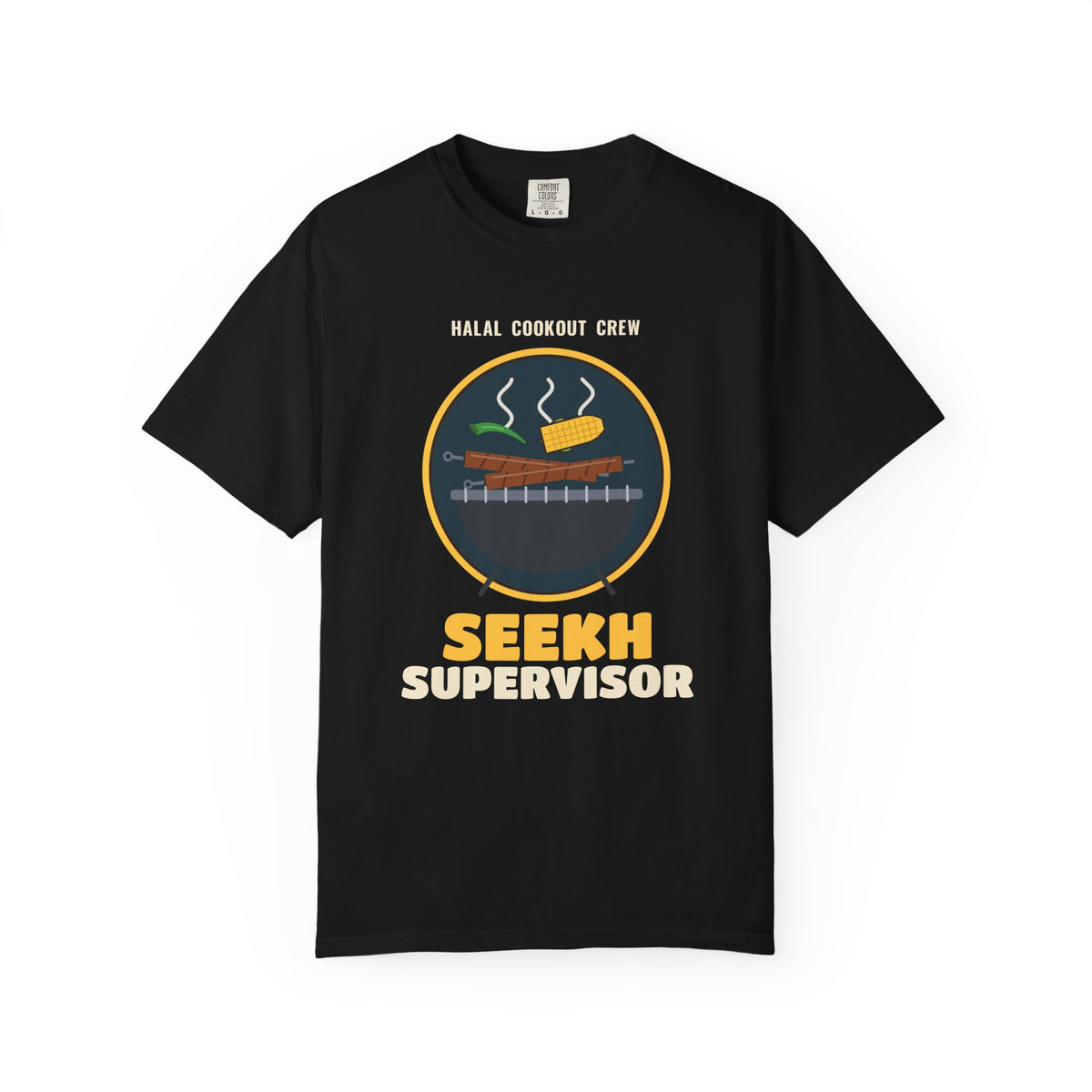 Seekh Supervisor Halal Cookout Heavyweight T-Shirt in Black – AdabStars