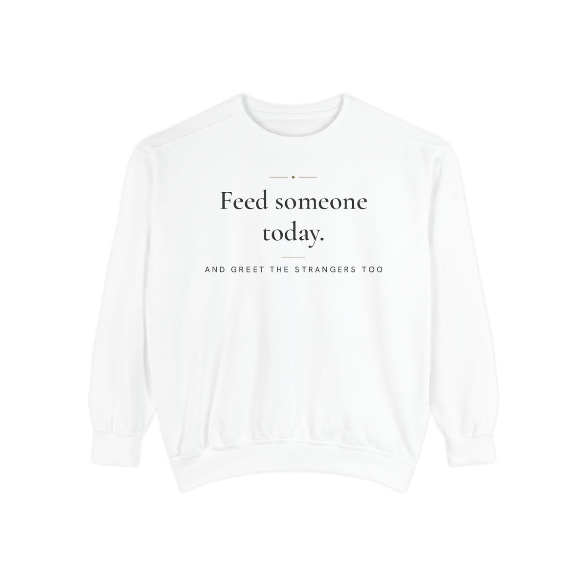 Feed someone today Islamic Premium Sweatshirt in White – AdabStars