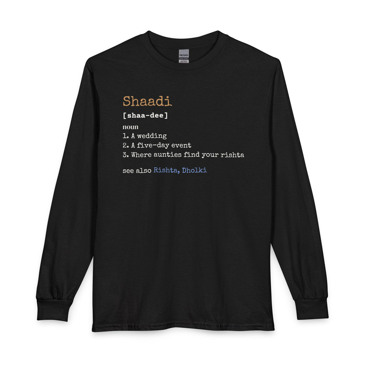Shaadi Definition Islamic Long Sleeve Shirt in Black – AdabStars