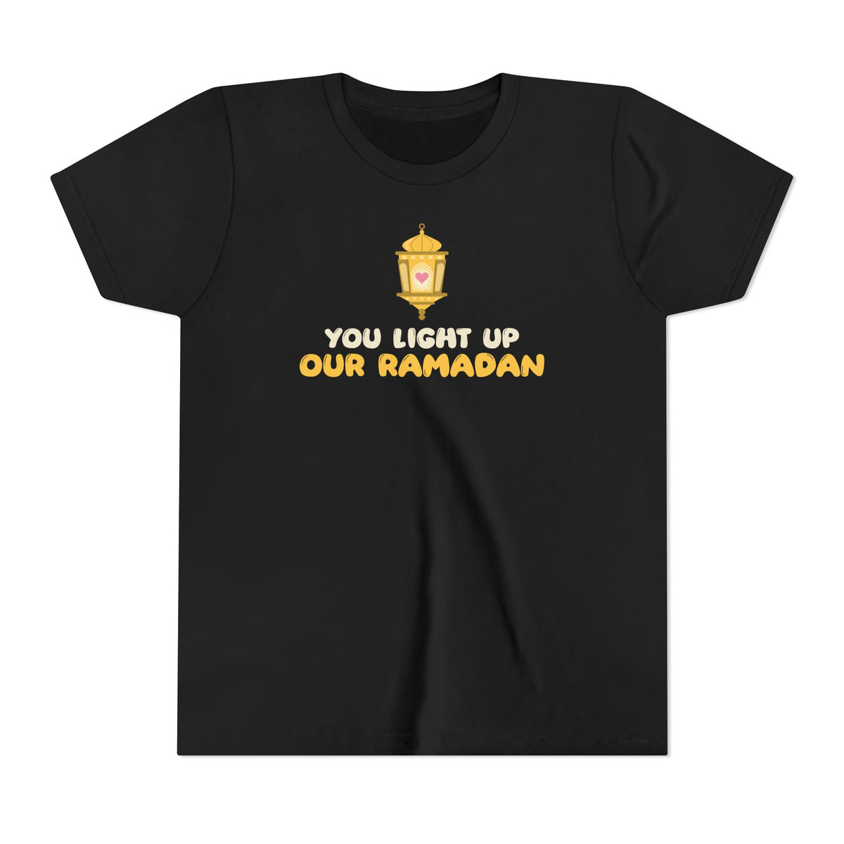 You Light Up Our Ramadan Kids Tee | Kids Lantern Heart Family Love | AdabStars Islamic Kids Apparel