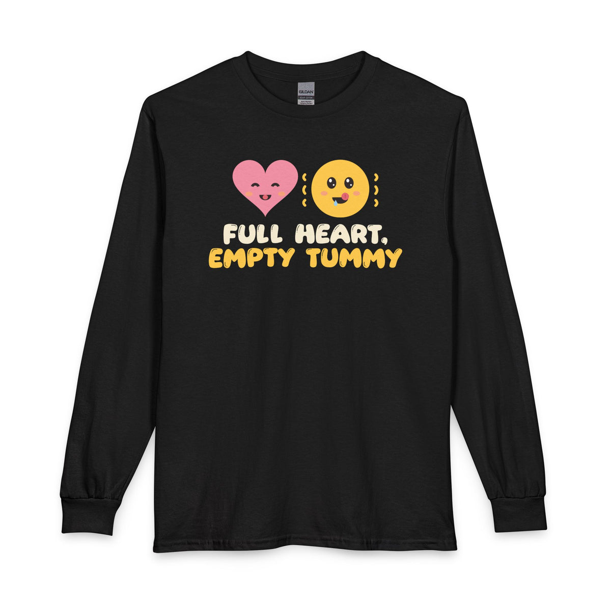 Full Heart, Empty Tummy Ramadan Long Sleeve Shirt in Black – AdabStars