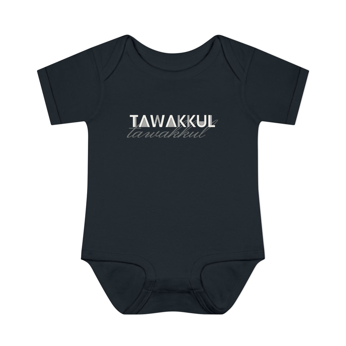 Tawakkul Islamic Baby Bodysuit in Black – AdabStars