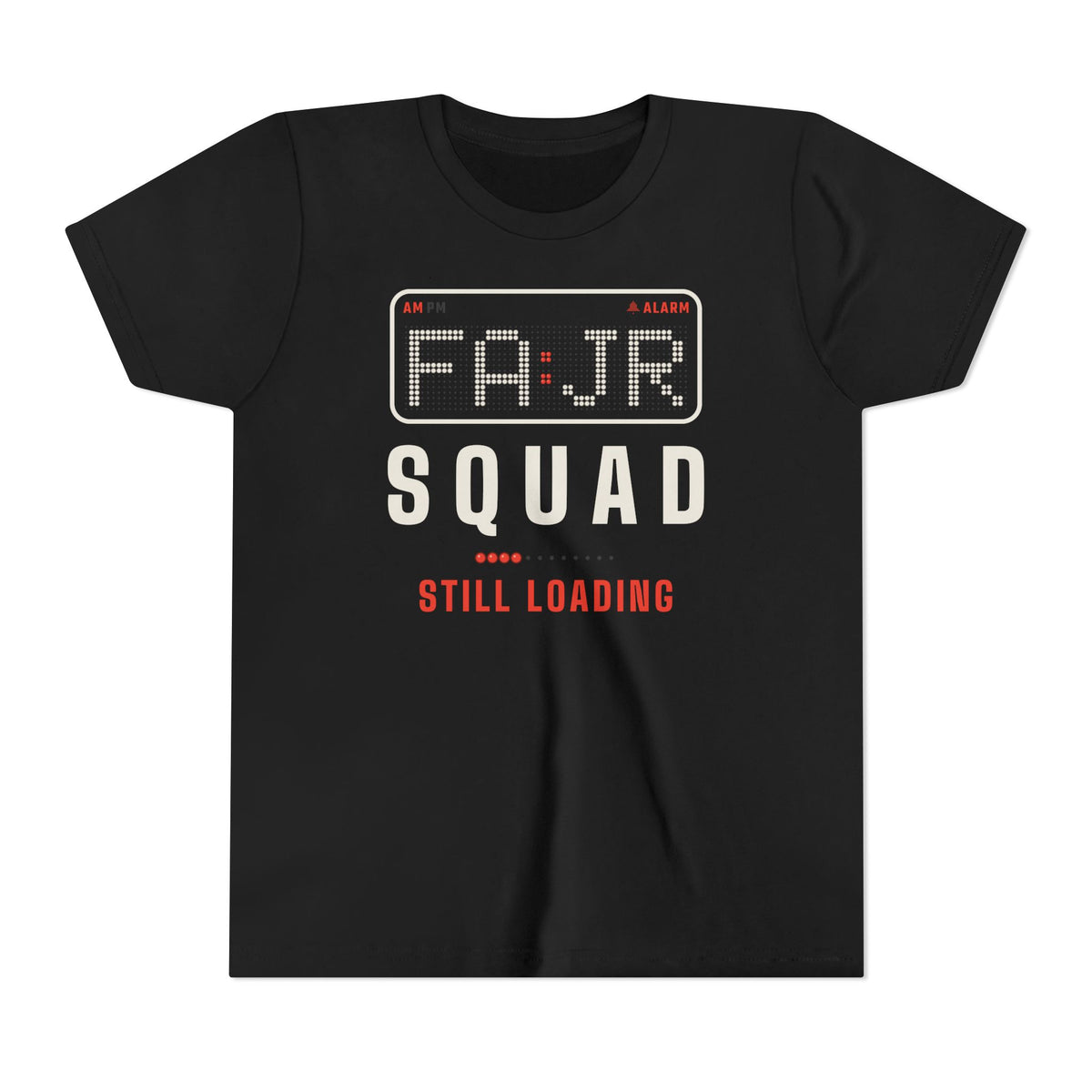 Fajr Squad: Still Loading Islamic Kids T-Shirt in Black – AdabStars