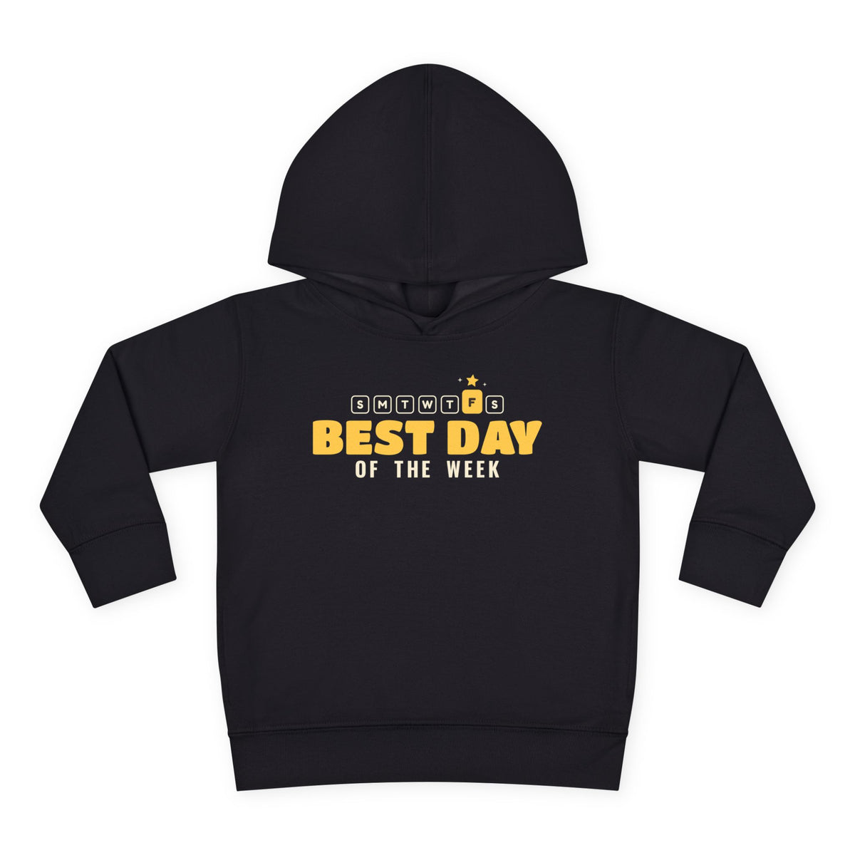Best Day of the Week Islamic Toddler Hoodie in Black – AdabStars