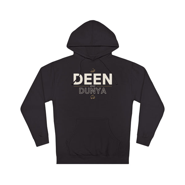 Deen over Dunya Islamic Hoodie in Black – AdabStars