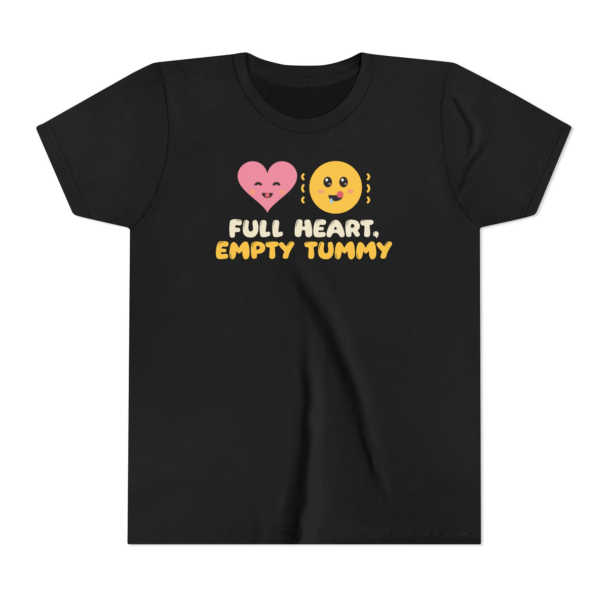Full Heart, Empty Tummy Ramadan Kids Tee | Heart Empty Tummy Ramadan Kids Iftar Hungry Humor | AdabStars Islamic Kids Apparel