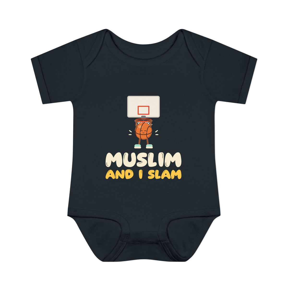 Muslim And I Slam Muslim Baby Bodysuit in Black – AdabStars