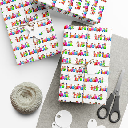 Wrapping Paper - Eid Mubarak Kids Design Gift Wrap Papers