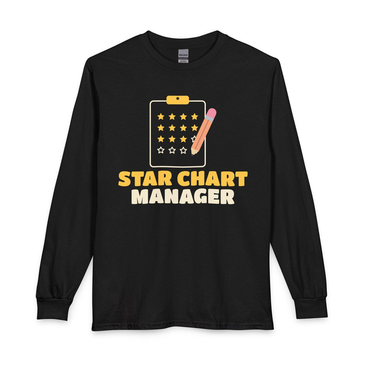 Star Chart Manager Islamic Long Sleeve Shirt in Black – AdabStars