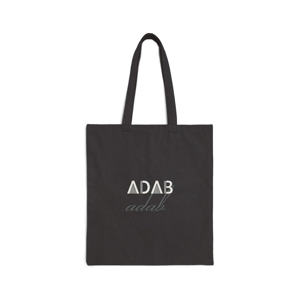 Adab Canvas Tote Bag in Black, double-sided print – AdabStars