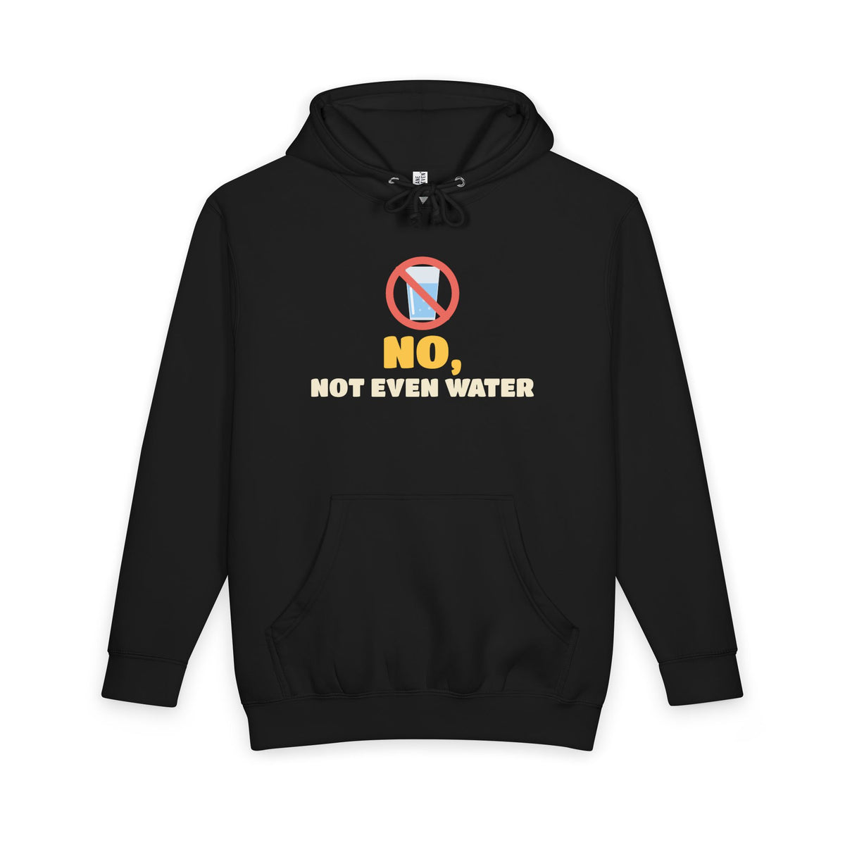 No, Not Even Water Ramadan Heavyweight Premium Heavyweight Hoodie in Black – AdabStars