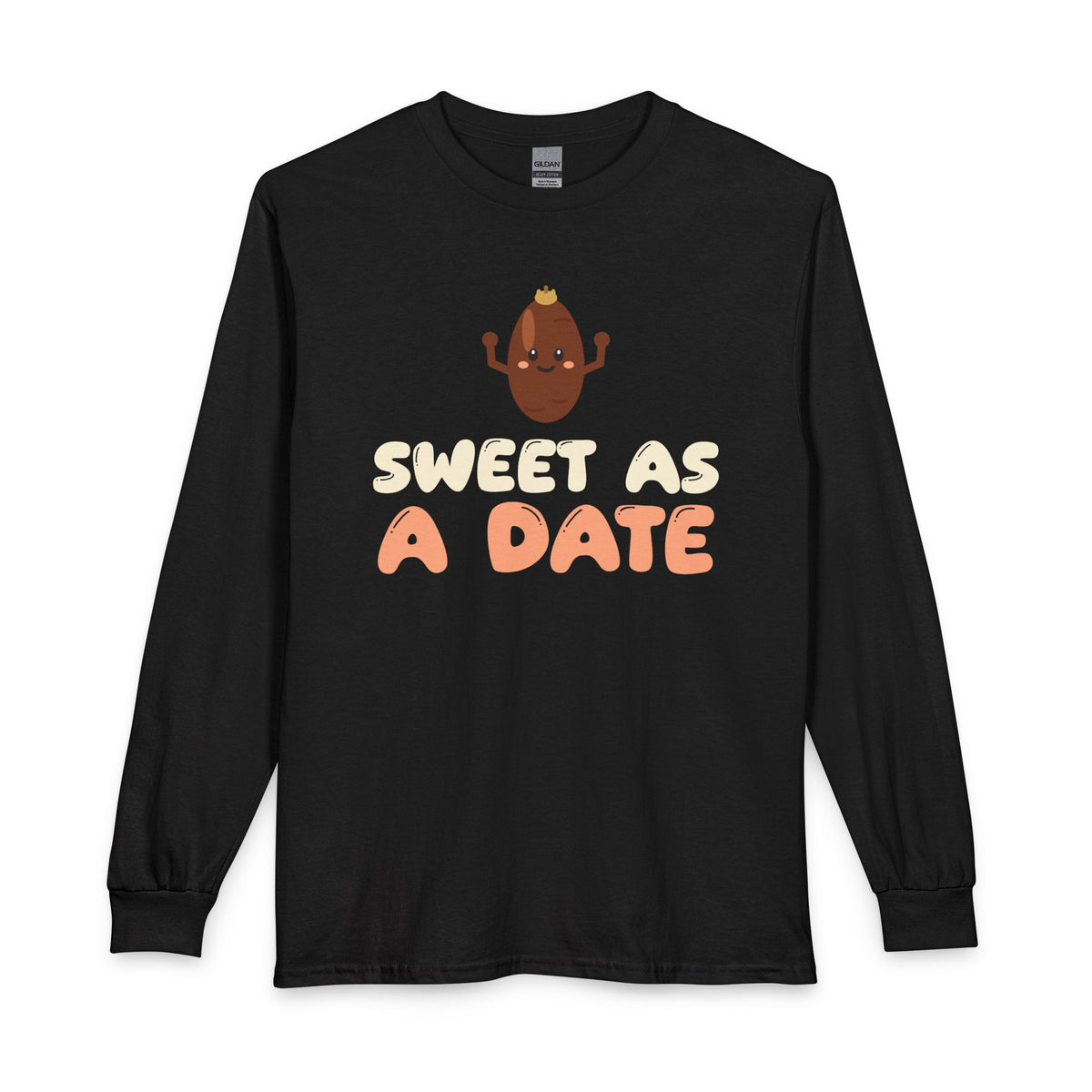 Sweet As A Date Ramadan Long Sleeve Shirt in Black – AdabStars