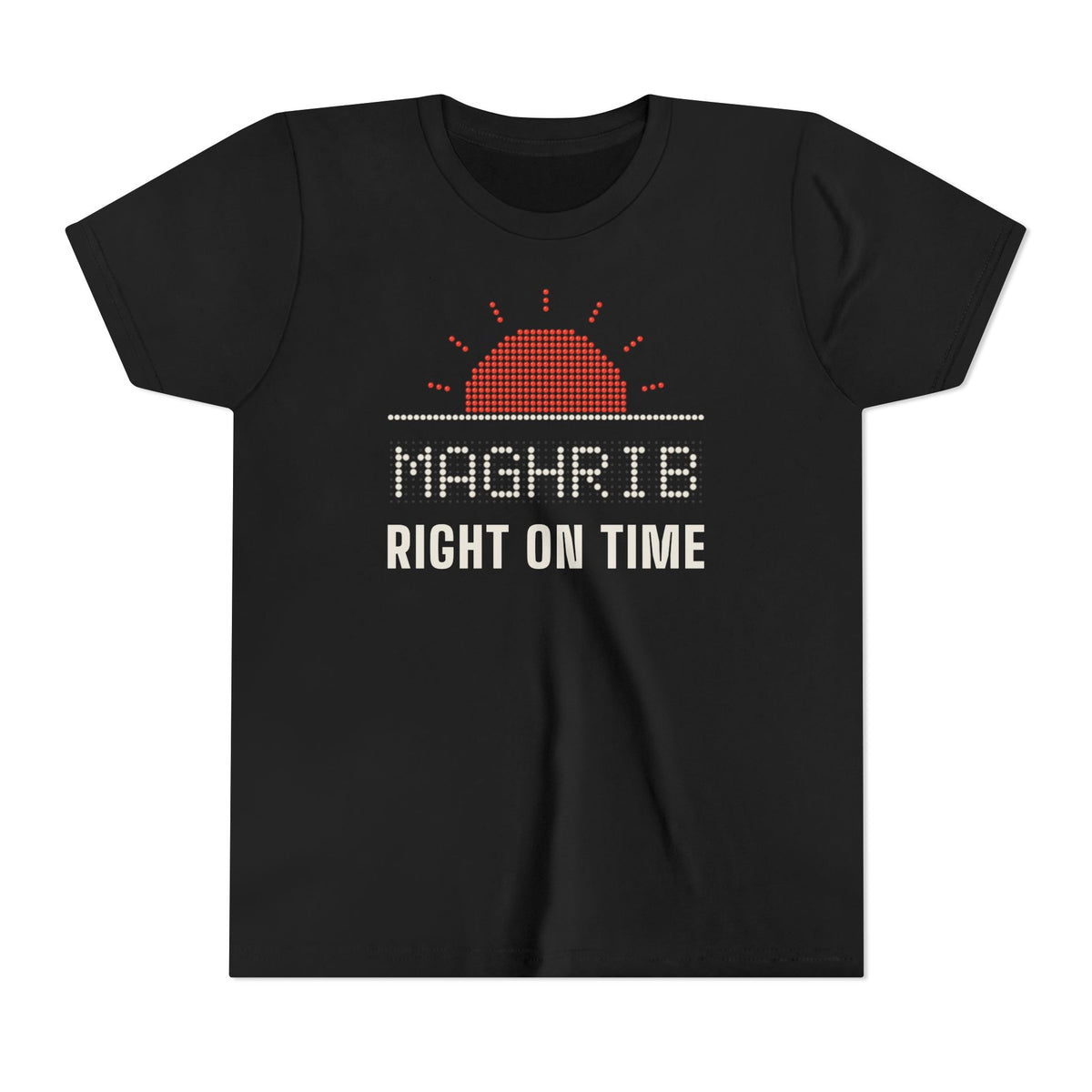Maghrib: Right on Time Islamic Kids T-Shirt in Black – AdabStars