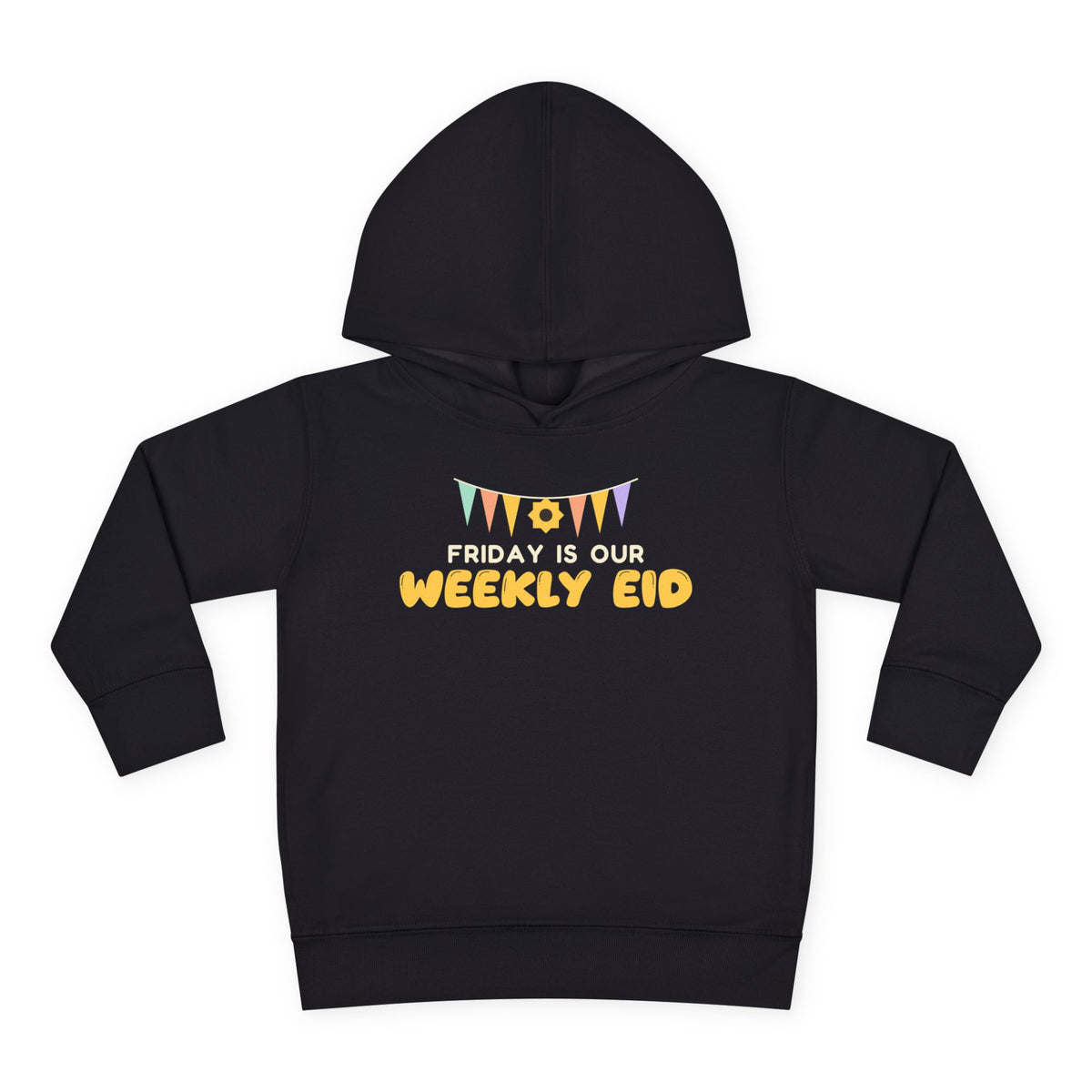 Friday Is Our Weekly Eid Toddler Hoodie in Black – AdabStars