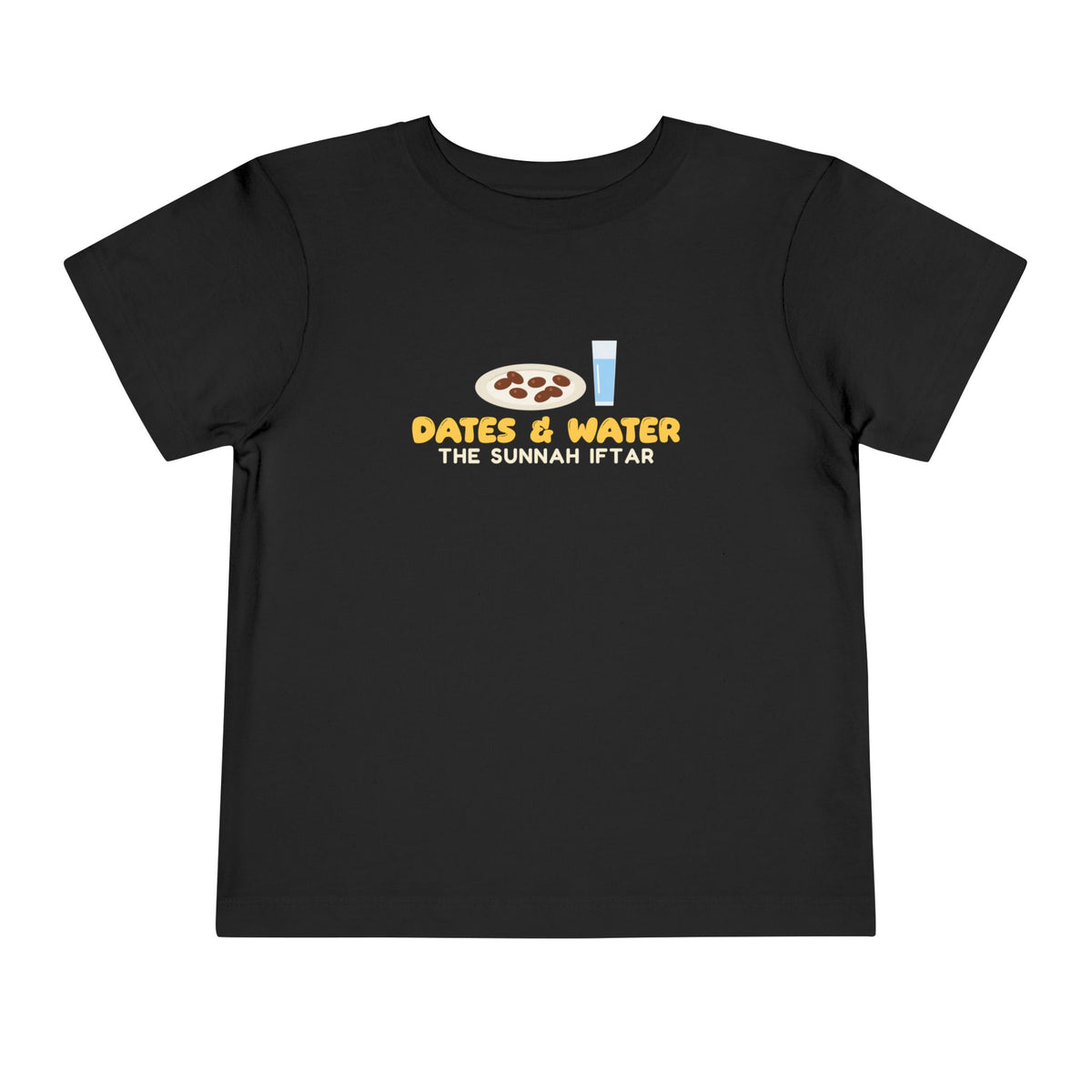 Dates and Water Sunnah Iftar Toddler T-Shirt in Black – AdabStars