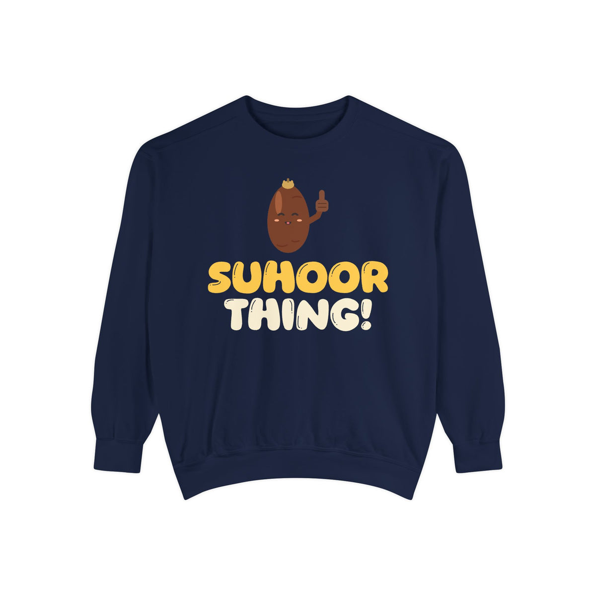 Suhoor Thing! Sweatshirt | Thing Ramadan Kids Date Fruit Thumbs Up Pun Funny | AdabStars Islamic Kids Apparel