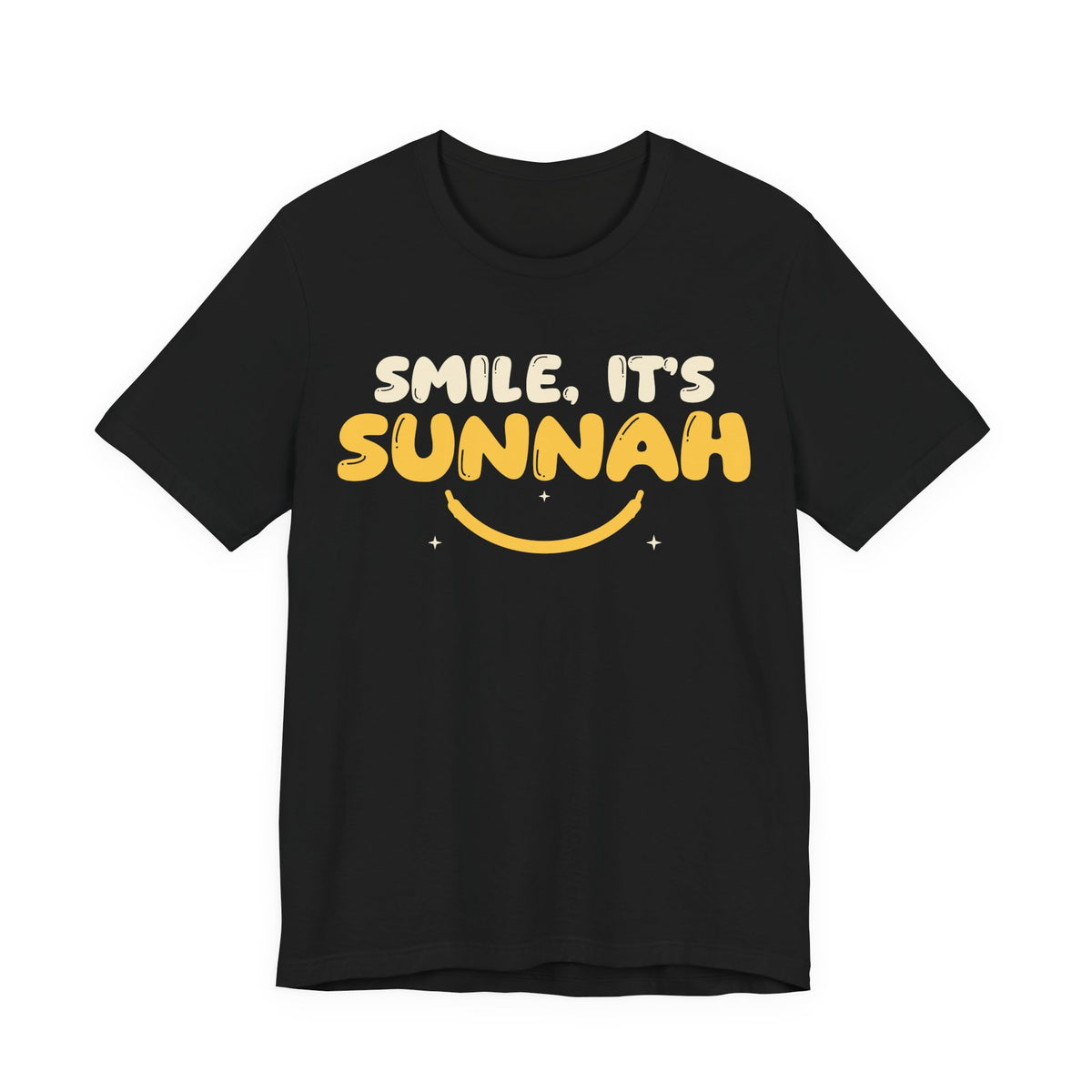 Smile It's Sunnah Islamic Unisex T-Shirt in Black – AdabStars