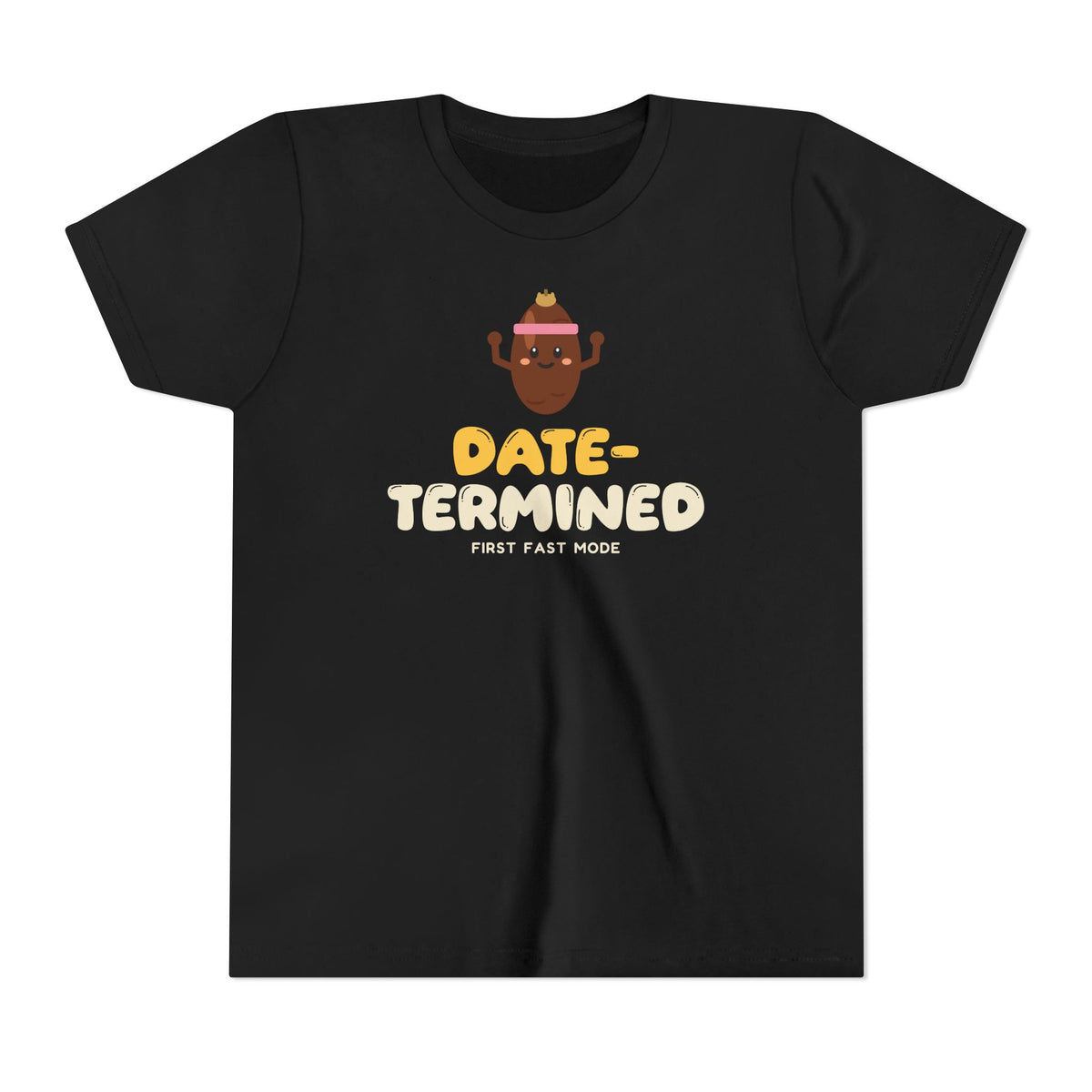 Date-Termined Ramadan Kids Tee | Ramadan Kids First Fast Fruit Strong Pun | AdabStars Islamic Kids Apparel