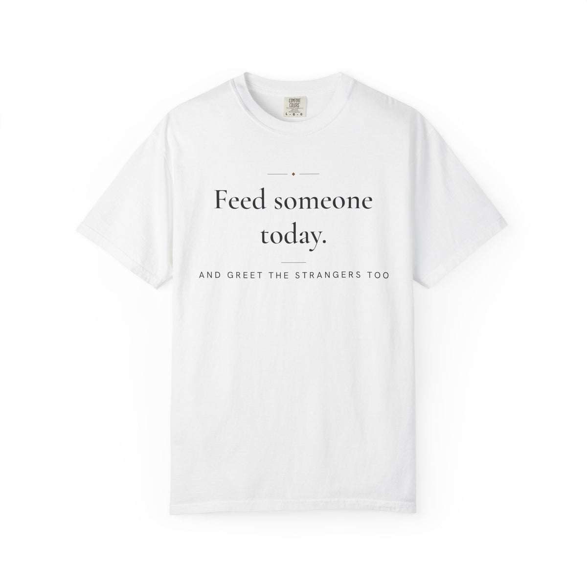 Feed someone today Islamic Heavyweight T-Shirt in White – AdabStars