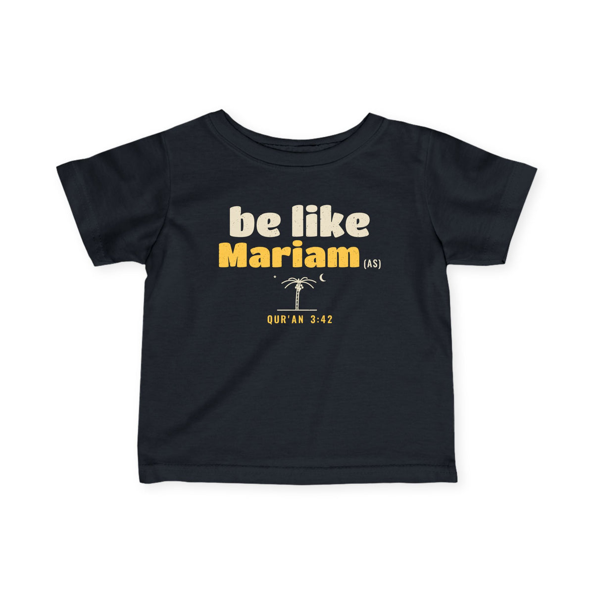Be Like Mariam (AS) Baby T-Shirt in Black – AdabStars