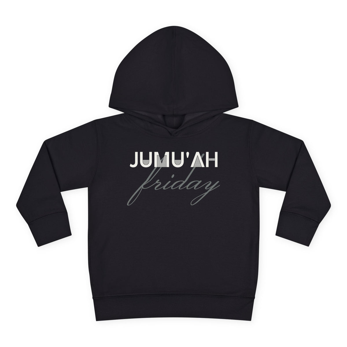 Jumu'ah Friday Islamic Toddler Hoodie in Black – AdabStars