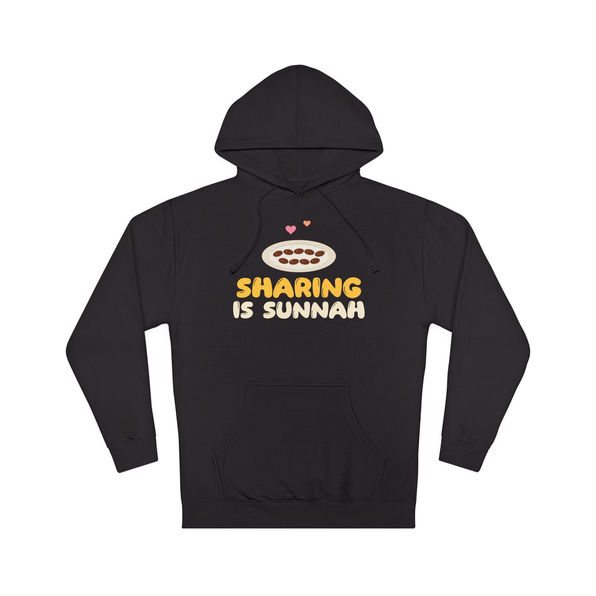 Sharing Is Sunnah Islamic Hoodie | Muslim Kids Kindness Islamic Dates Plate | AdabStars Islamic Kids Apparel
