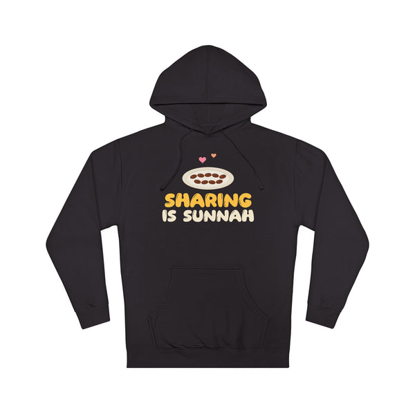 Sharing Is Sunnah Islamic Hoodie | Muslim Kids Kindness Islamic Dates Plate | AdabStars Islamic Kids Apparel