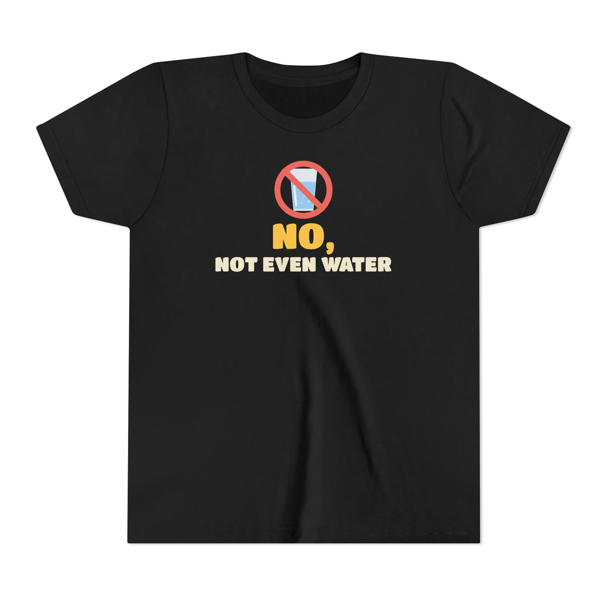 No, Not Even Water Ramadan Kids T-Shirt in Black – AdabStars