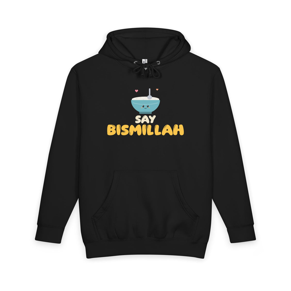 Say Bismillah Islamic Heavyweight Premium Heavyweight Hoodie in Black – AdabStars