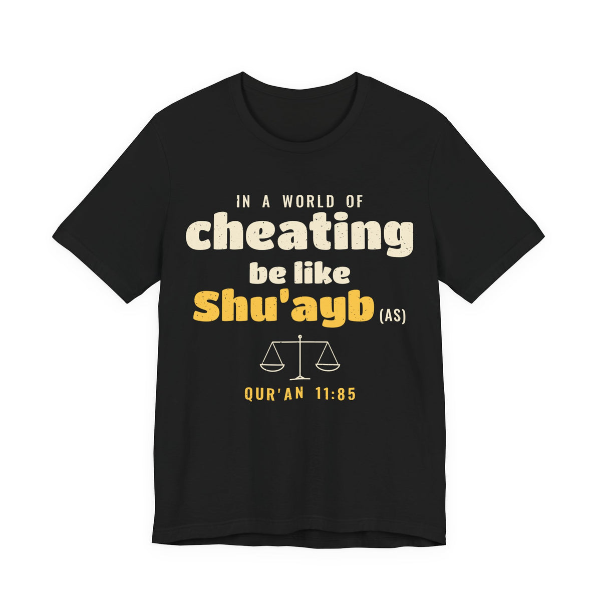 Be Like Shu'ayb (AS) Shirt, Front Print | Prophet Shu'ayb Honesty Story | AdabStars