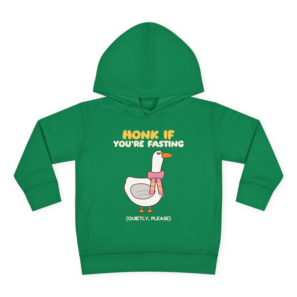Honk If You're Fasting Toddler Hoodie in Kelly – AdabStars