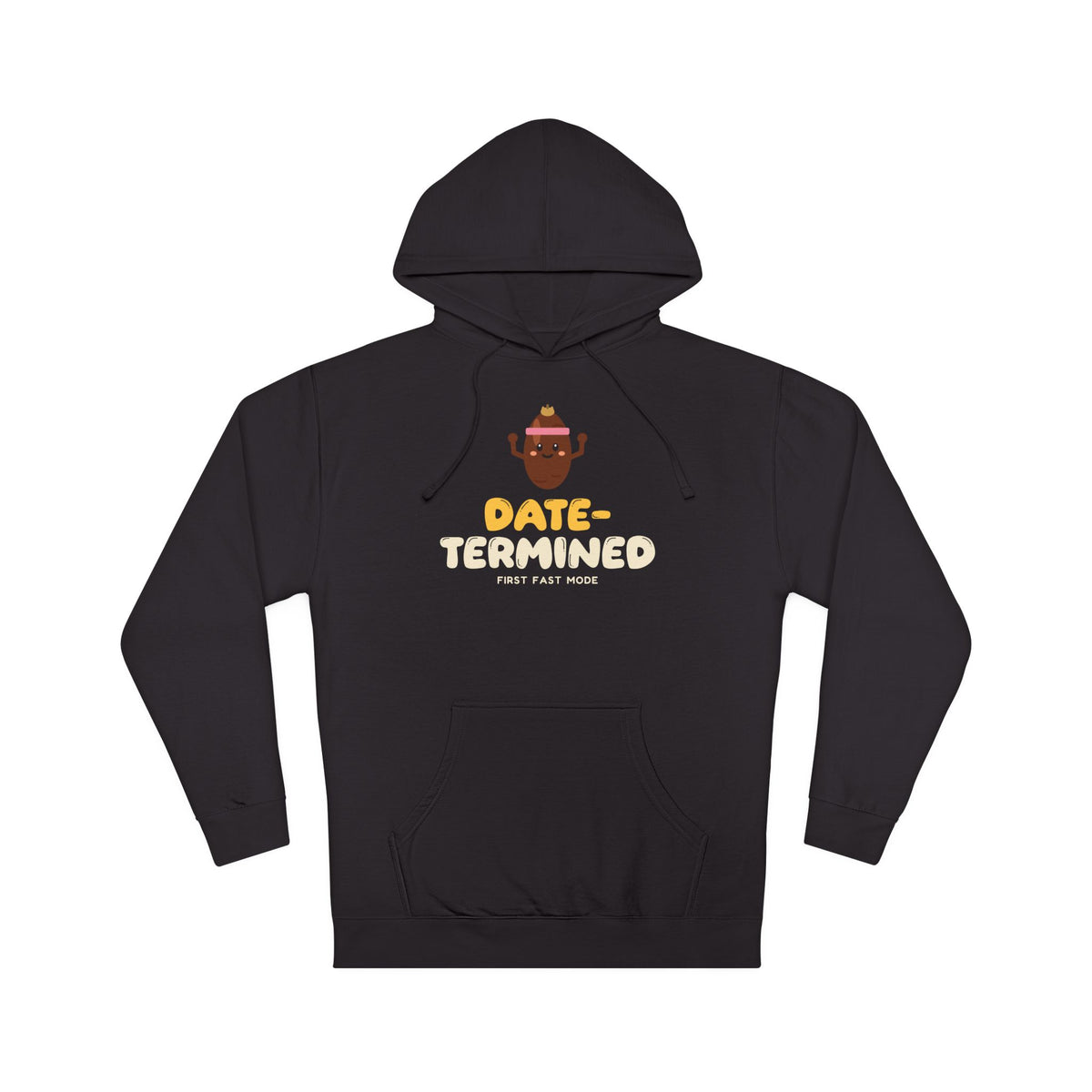Date-Termined Ramadan Hoodie | Ramadan Kids First Fast Fruit Strong Pun | AdabStars Islamic Kids Apparel