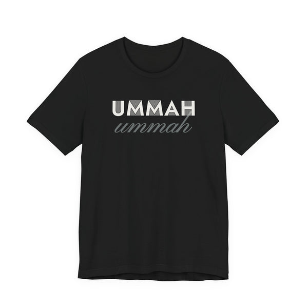 Ummah Islamic Shirt | Arabic Word Global Community Typography Faith Reminder | AdabStars Islamic Apparel