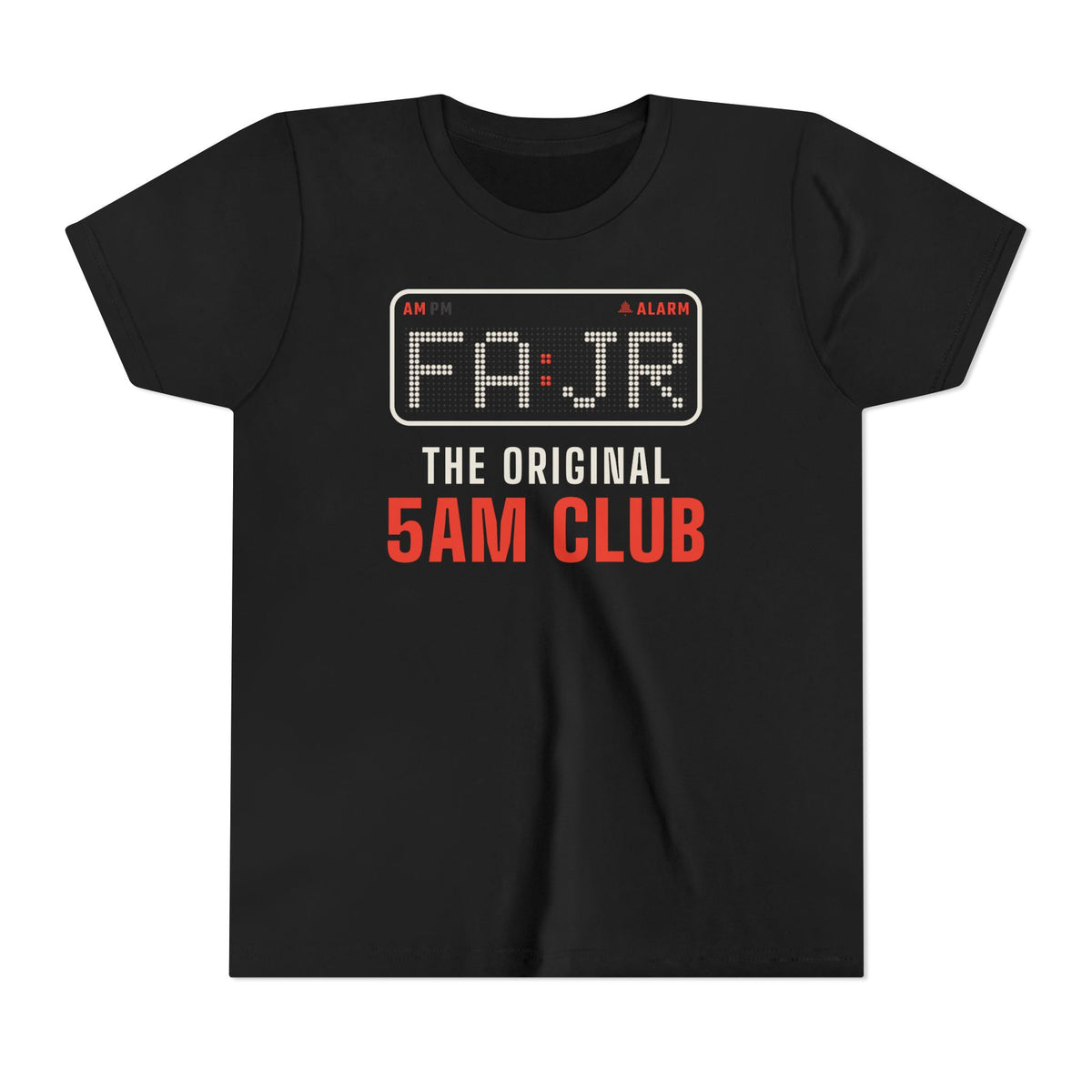 Fajr: The Original 5AM Club Islamic Kids T-Shirt in Black – AdabStars