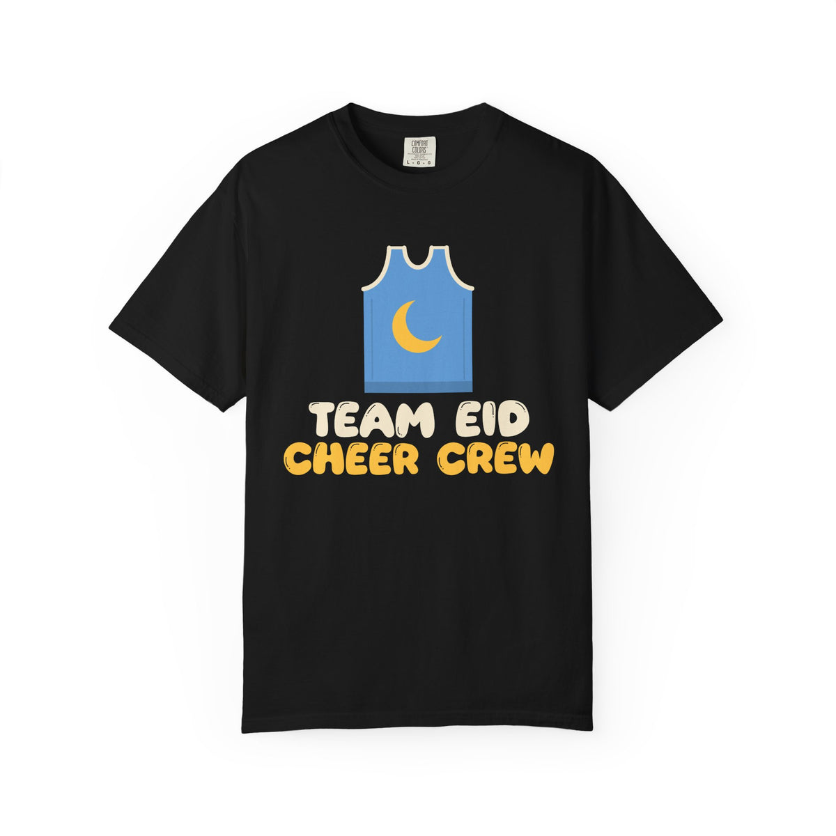 Team Eid Cheer Crew Heavyweight Tee | Basketball Parents Blue Jersey Set | AdabStars Islamic Apparel
