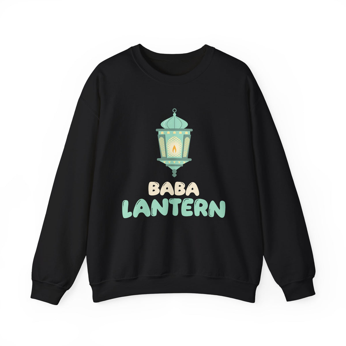 Baba Lantern Ramadan Crewneck Sweatshirt in Black – AdabStars