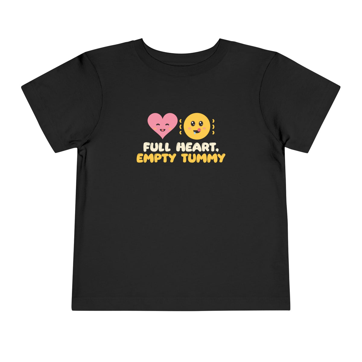 Full Heart, Empty Tummy Ramadan Toddler Tee | Heart Empty Tummy Ramadan Kids Iftar Hungry Humor | AdabStars Islamic Kids Apparel