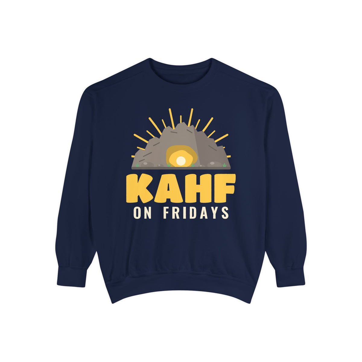 Kahf on Fridays Islamic Premium Sweatshirt in True Navy – AdabStars
