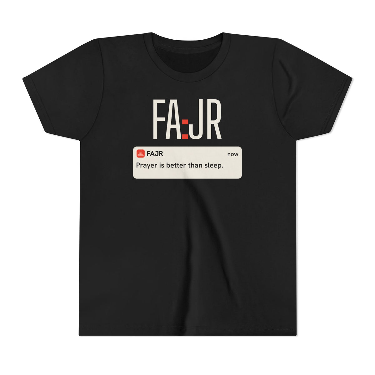 Prayer Is Better Than Sleep Islamic Kids T-Shirt in Black – AdabStars