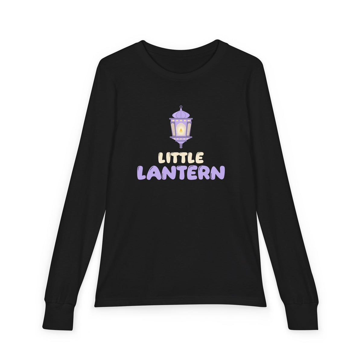 Little Lantern Ramadan Kids Long Sleeve Shirt | Ramadan Kids Sibling Matching Crescent | AdabStars Islamic Kids Apparel