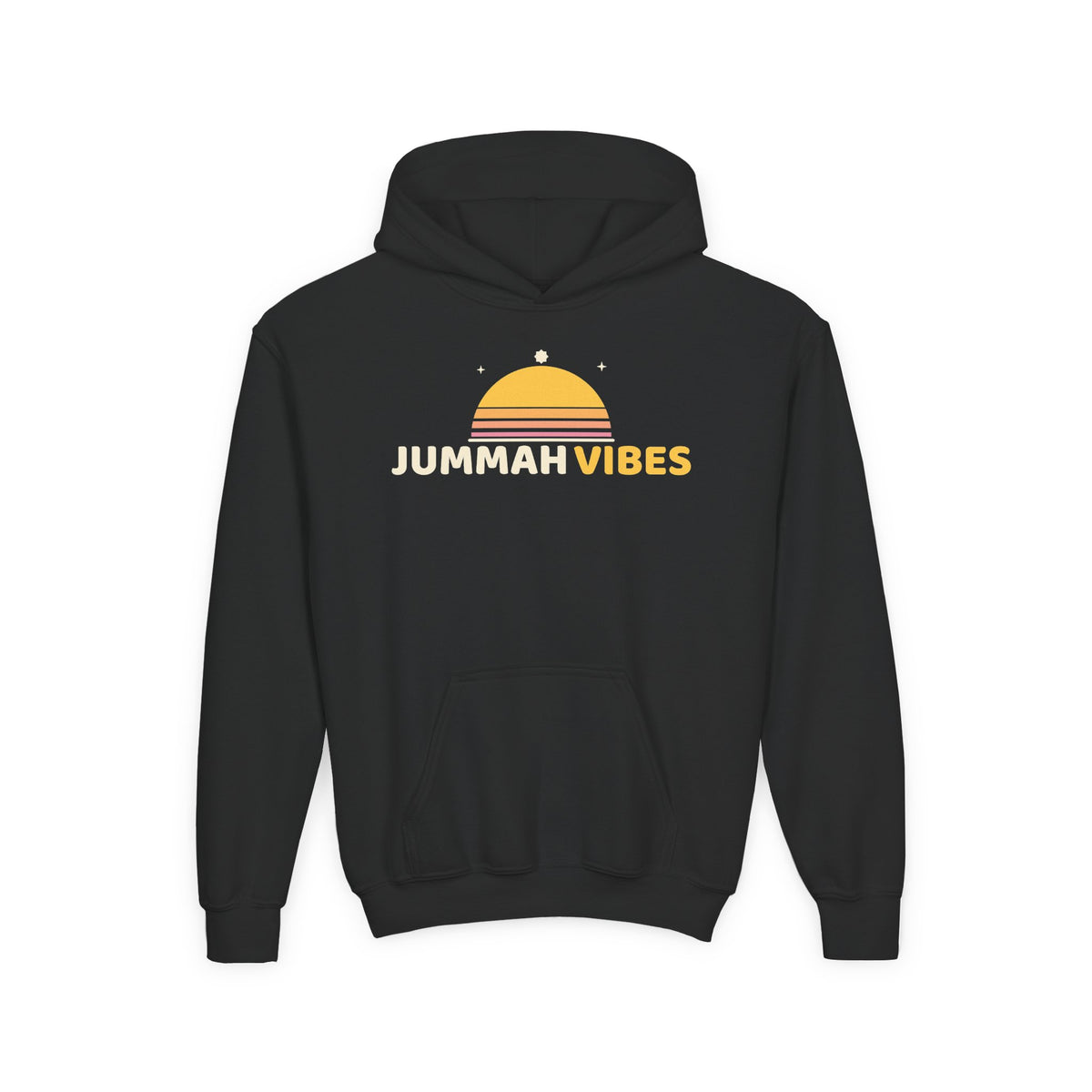 Jummah Vibes Islamic Kids Hoodie in Black – AdabStars